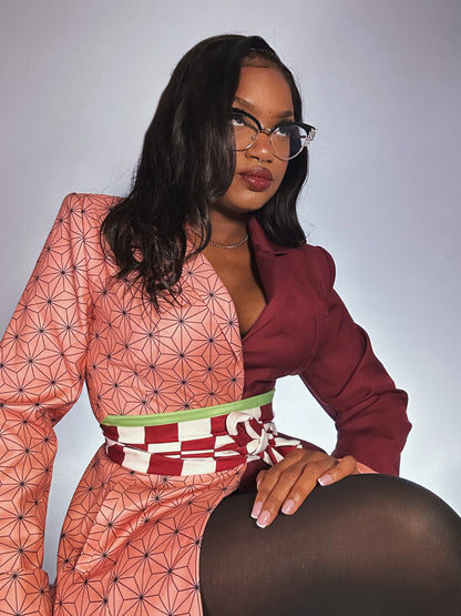 Crimson Bloom Blazer